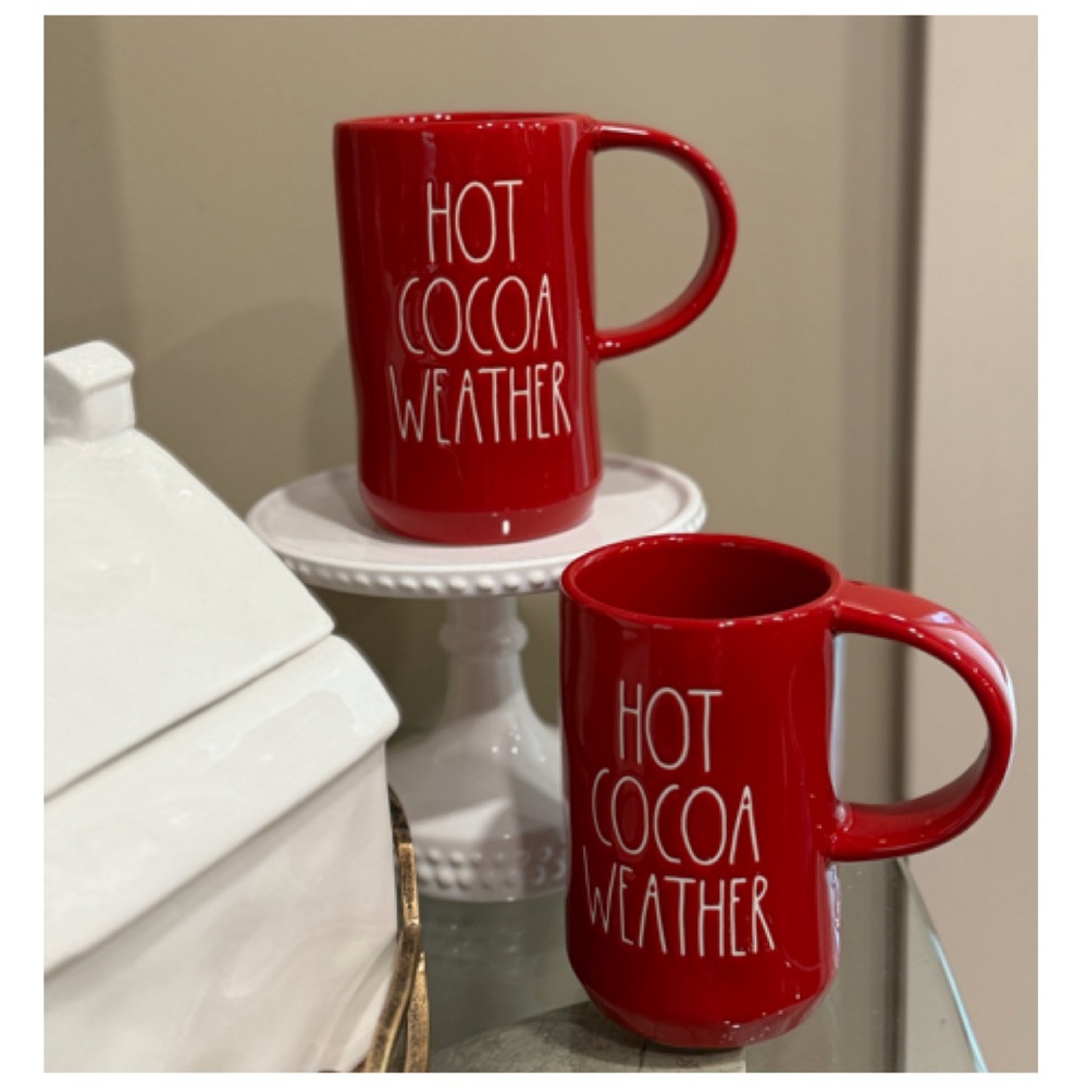 NEW Rae Dunn Hot Cocoa Weather Mug Set of Two